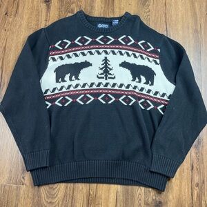 Chaps Holiday Bear Sweater